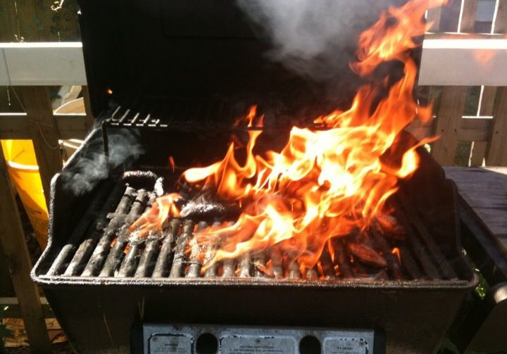 flaming grill